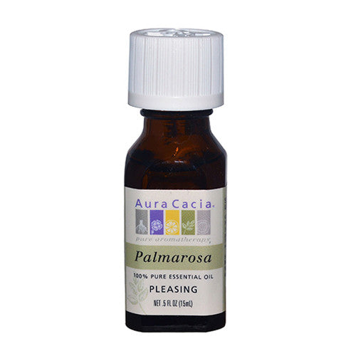Aura Cacia Pure Aromatherapy Palmarosa Pleasing Essential Oil, 0.5 Oz